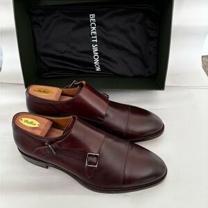 Beckett Simonon Hoyt Monk Strap Oxblood BDX Men’s 11